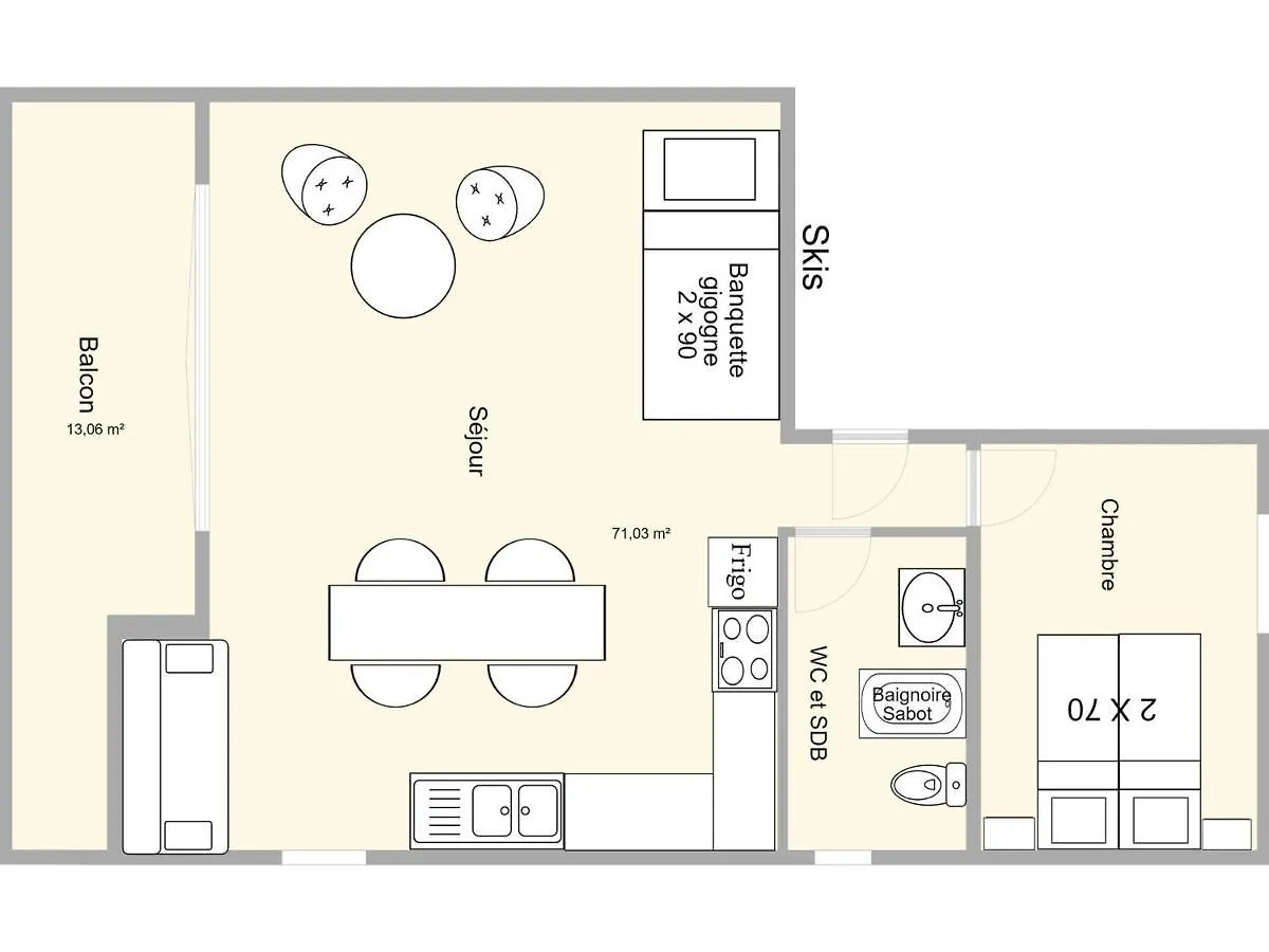 Appartement Cosy 2 Pieces Aux Saisies, A Proximite Des Pistes, Pour 4 Personnes - Fr-1-594-322 Hauteluce 0*,  France